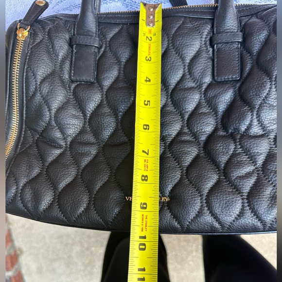 Vera Bradley Leather Marlo Satchel in Black - Picture 6 of 11